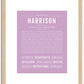 Harrison | Name Art Print