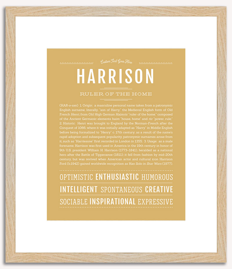 Harrison | Name Art Print