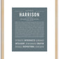 Harrison | Name Art Print