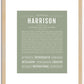 Harrison | Name Art Print