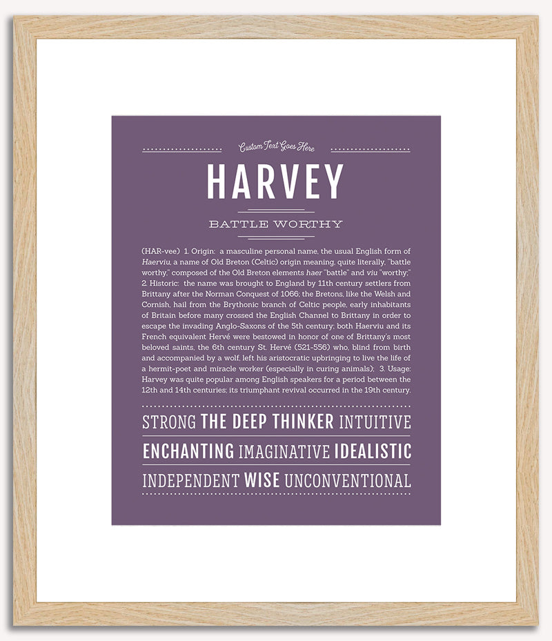 Harvey | Name Art Print