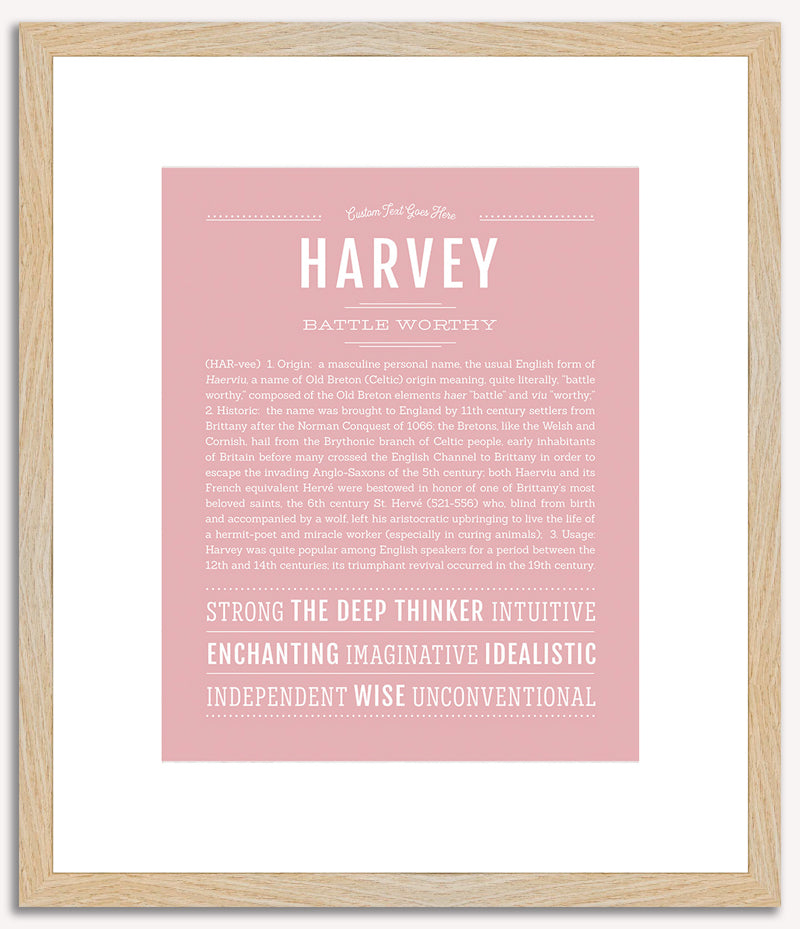 Harvey | Name Art Print