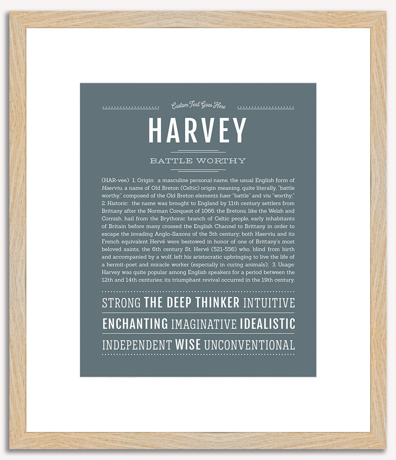 Harvey | Name Art Print