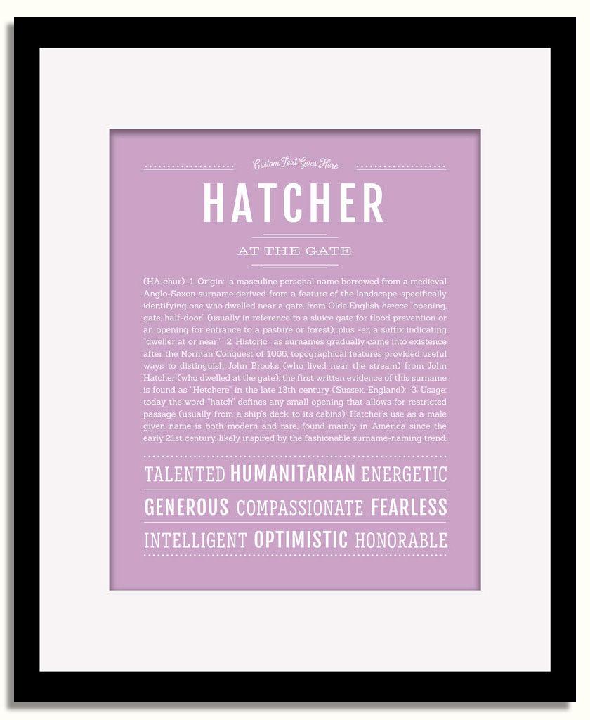 Frame Options | Lilac | Black Frame, Matted