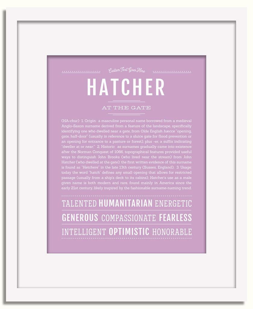 Frame Options | Lilac | White Frame, Matted