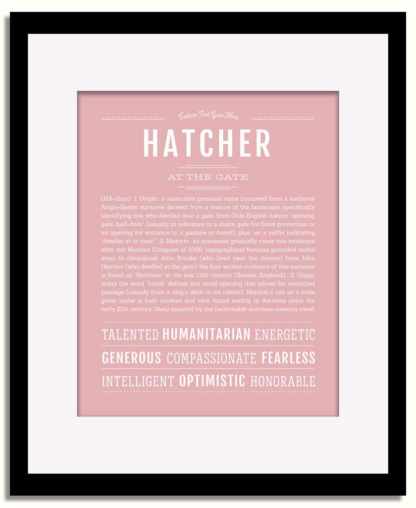 Frame Options | Dusty Rose | Black Frame, Matted