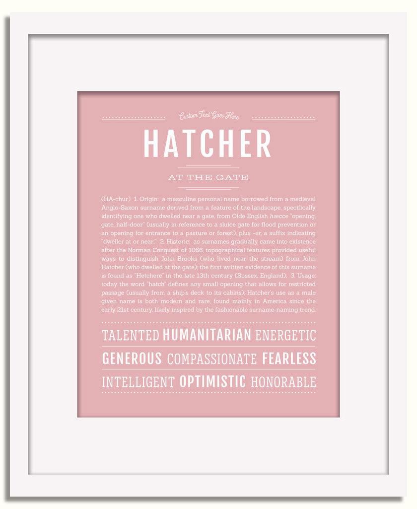 Frame Options | Dusty Rose | White Frame, Matted