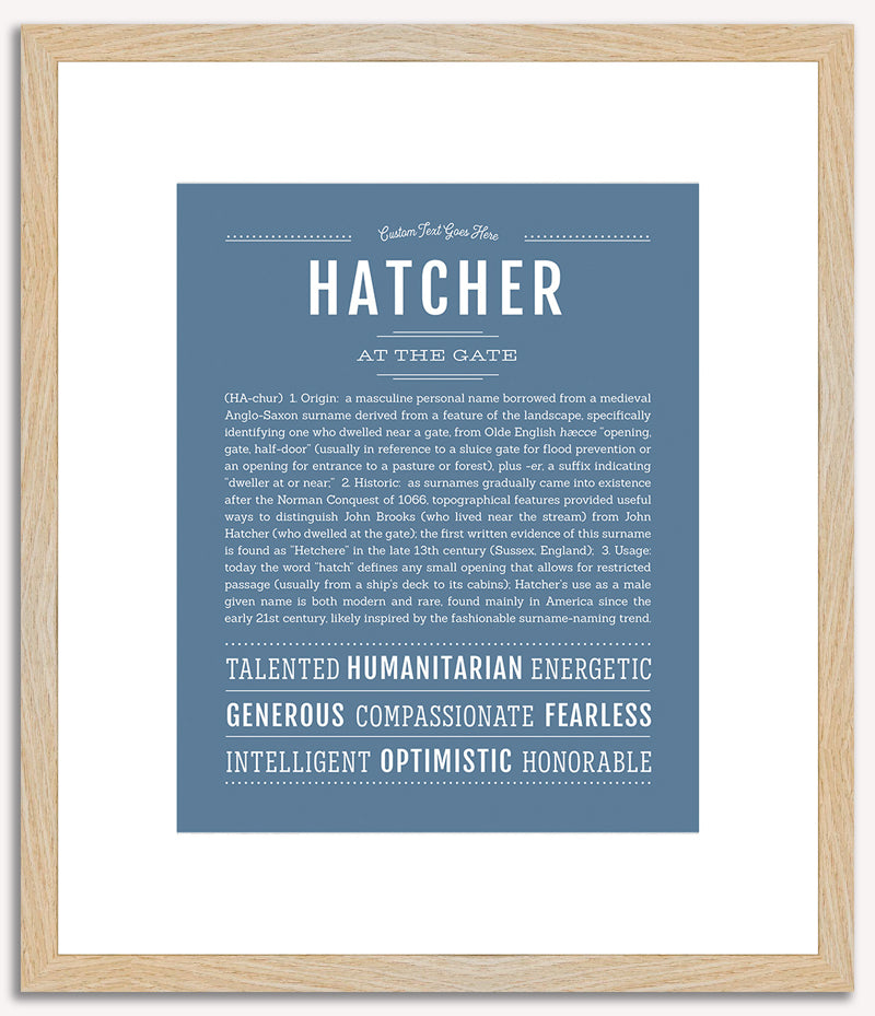 Hatcher | Name Art Print