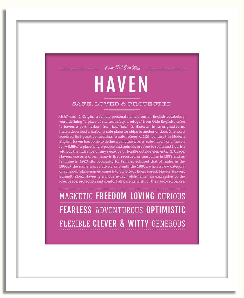 Frame Options | Dark Pink | White Frame, Matted