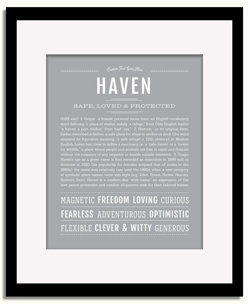 Frame Options | Sage | Black Frame, Matted