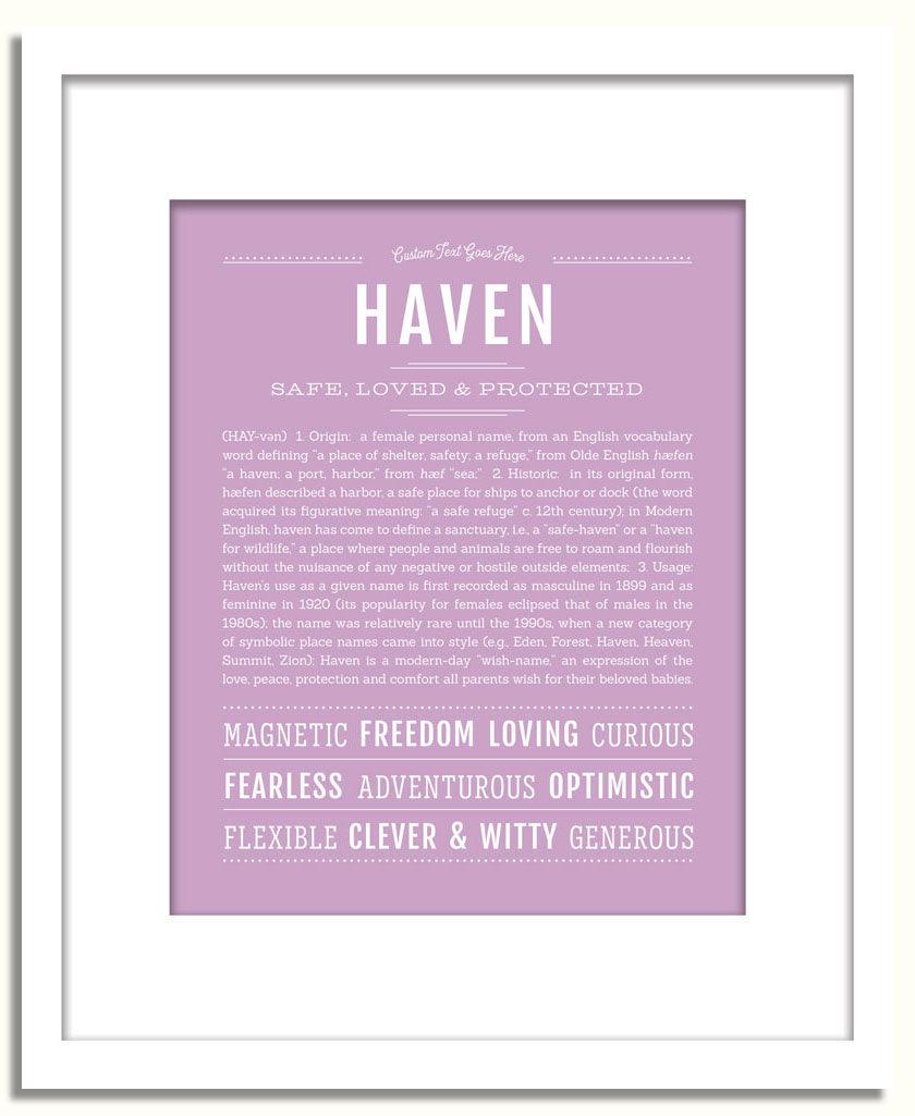 Frame Options | Lilac | White Frame, Matted