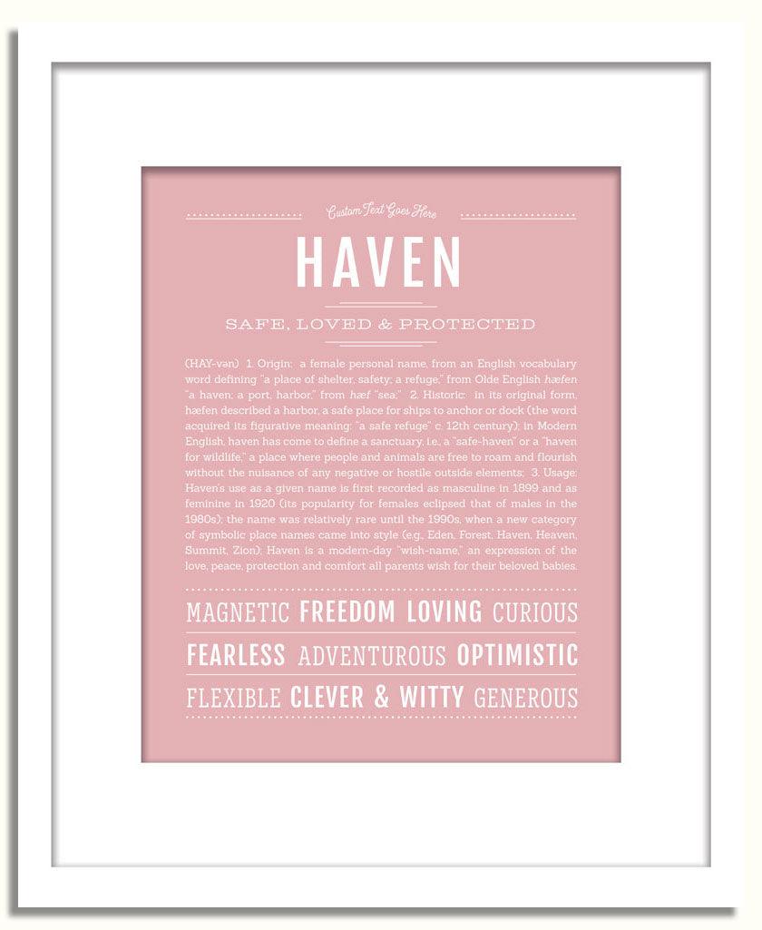 Frame Options | Dusty Rose | White Frame, Matted