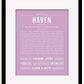 Frame Options | Lilac | Black Frame, Matted