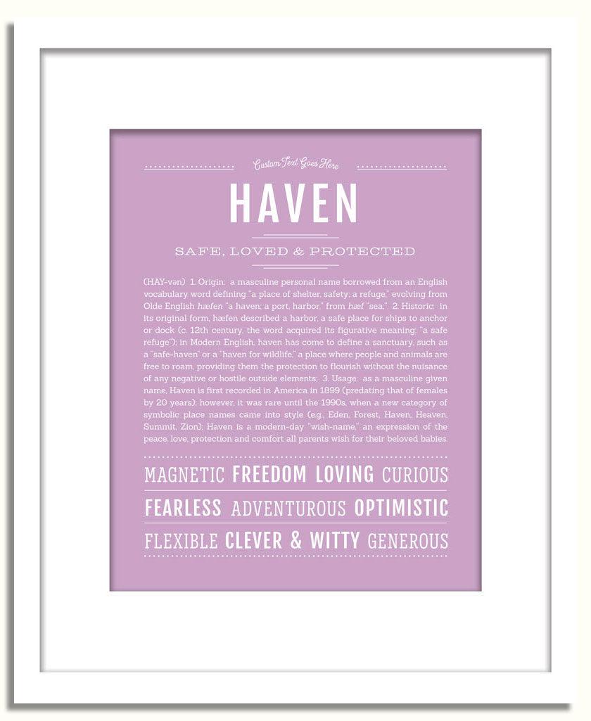 Frame Options | Lilac | White Frame, Matted