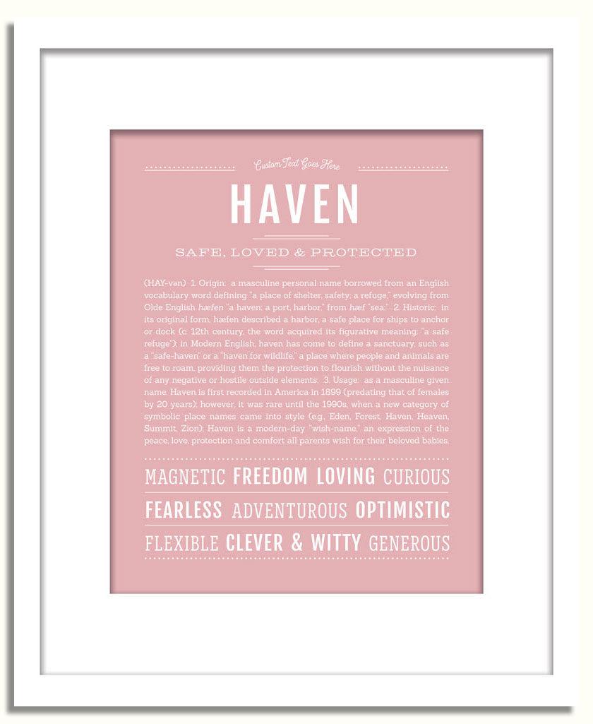 Frame Options | Dusty Rose | White Frame, Matted