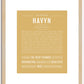 Havyn | Name Art Print