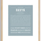 Havyn | Name Art Print