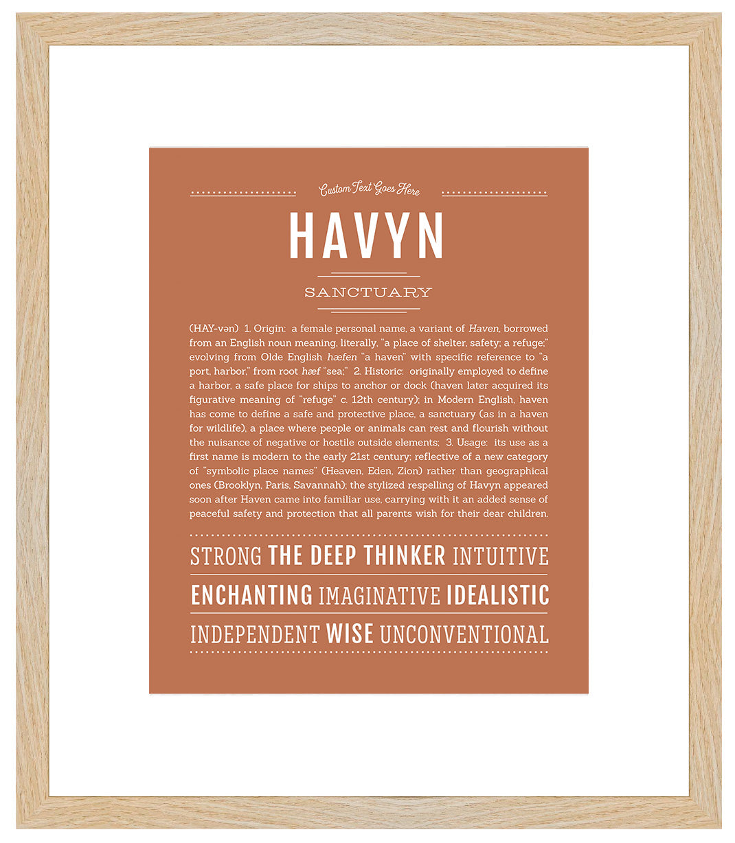 Havyn | Name Art Print