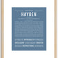 Hayden (female) | Name Art Print