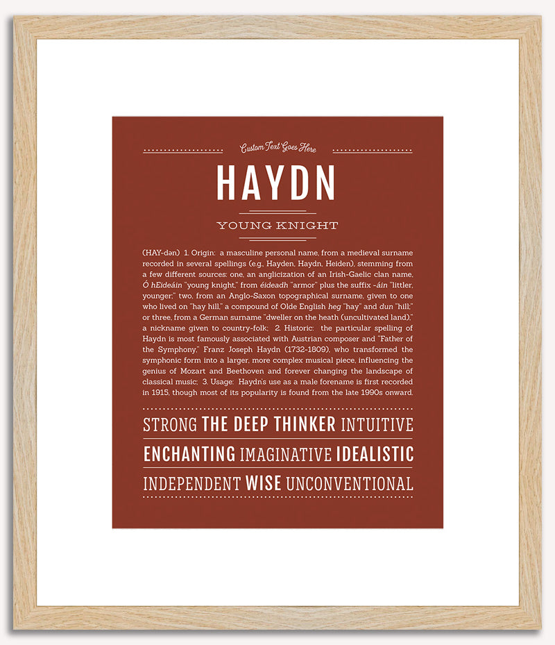 Haydn | Name Art Print