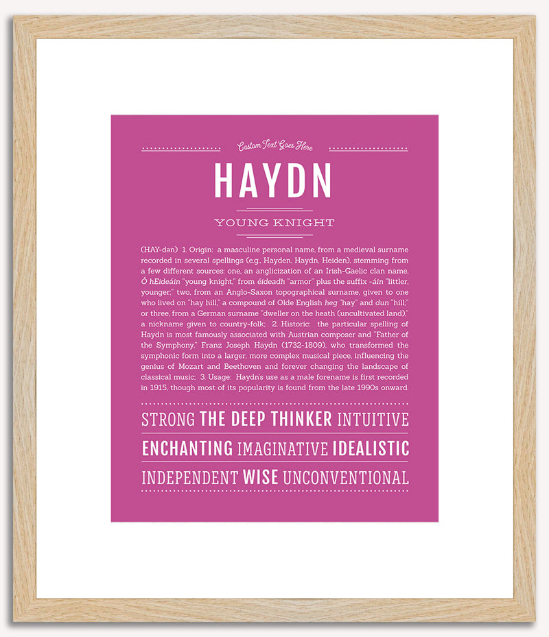 Haydn | Name Art Print