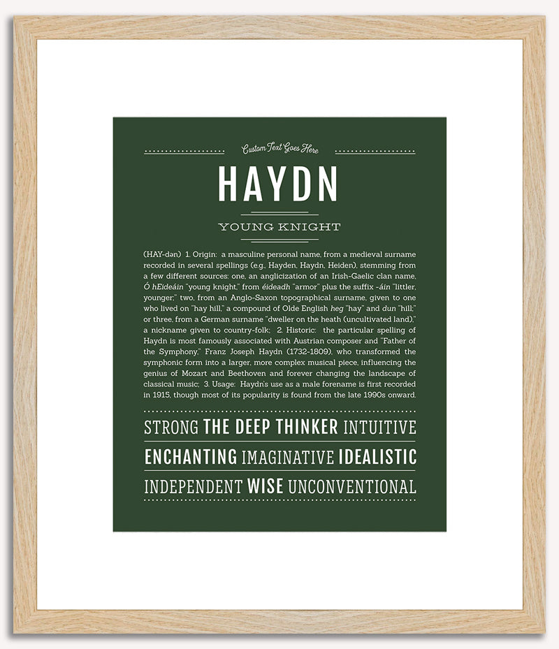 Haydn | Name Art Print