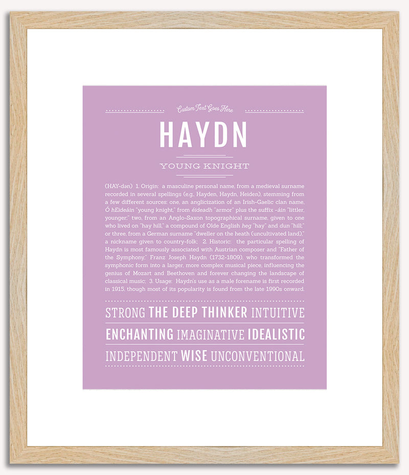 Haydn | Name Art Print