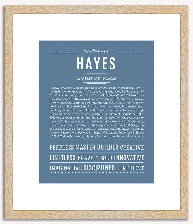 Hayes | Name Art Print