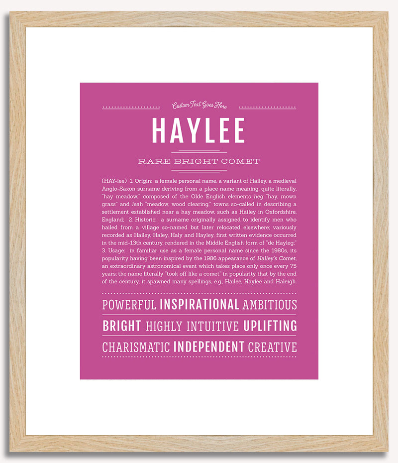 Haylee | Name Art Print