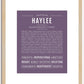 Haylee | Name Art Print