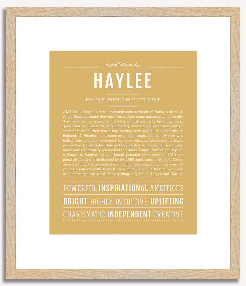 Haylee | Name Art Print