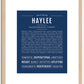 Haylee | Name Art Print