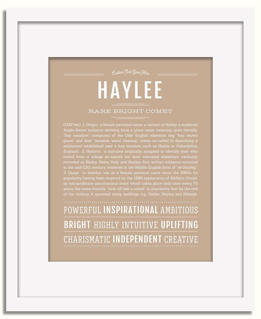 Frame Options | Tan | White Frame, Matted