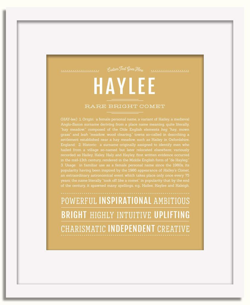 Frame Options | Matte Gold | White Frame, Matted