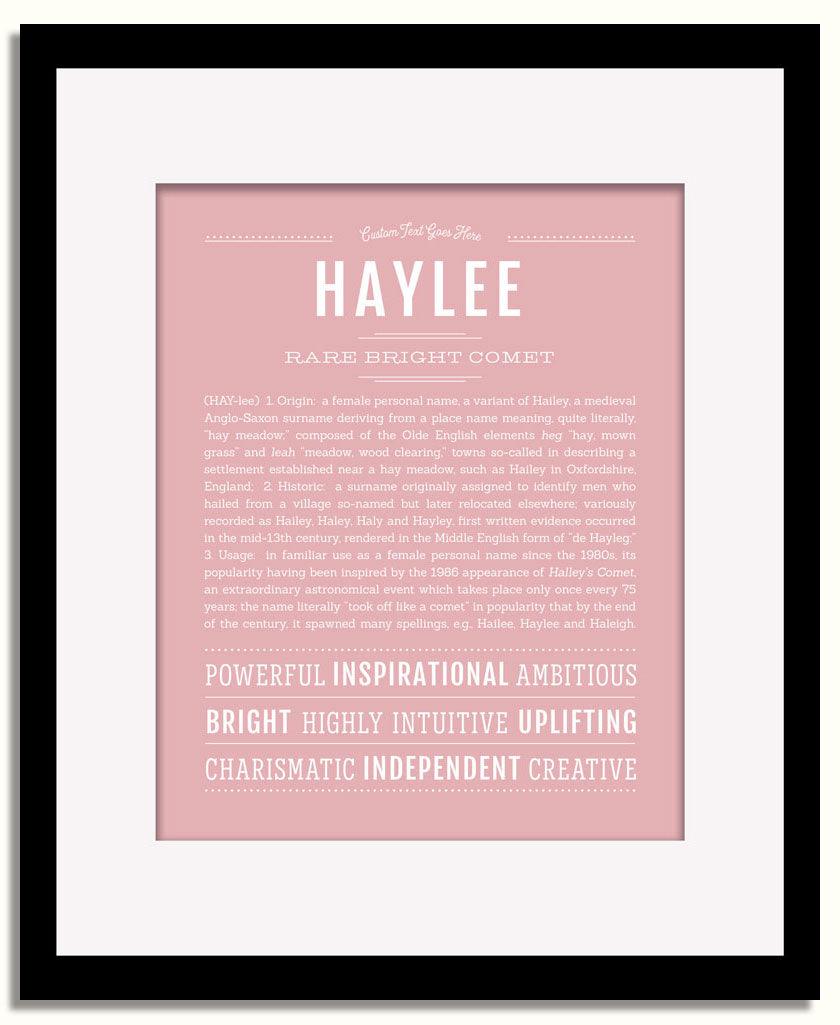 Frame Options | Dusty Rose | Black Frame, Matted