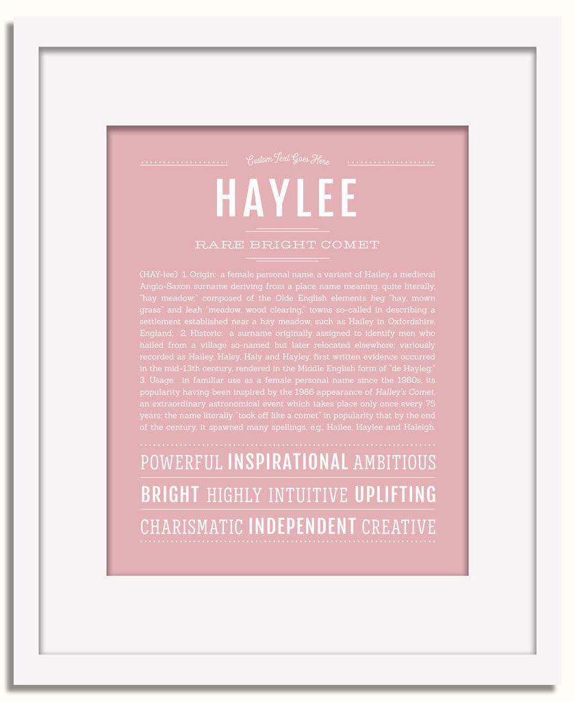 Frame Options | Dusty Rose | White Frame, Matted