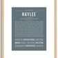 Haylee | Name Art Print