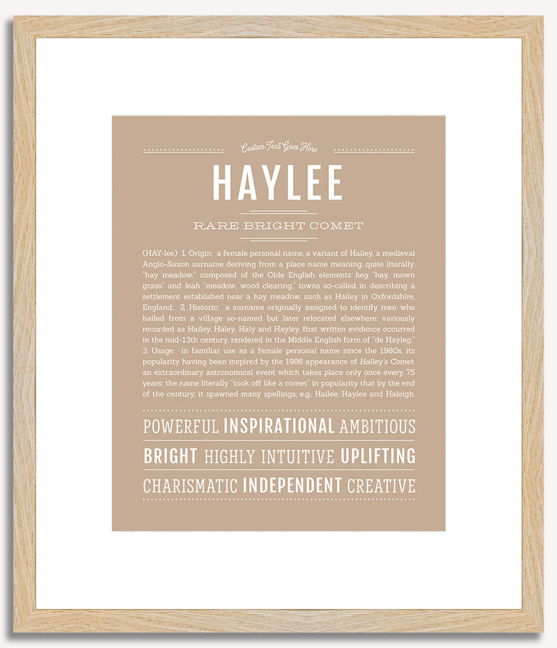 Haylee | Name Art Print