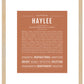 Haylee | Name Art Print