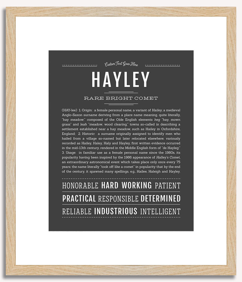 Hayley | Name Art Print