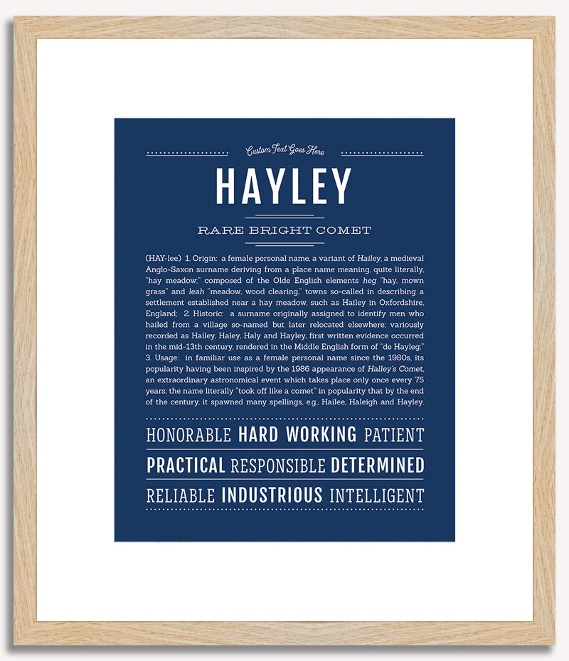 Hayley | Name Art Print