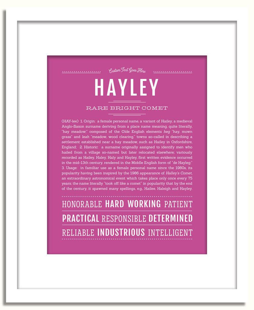 Frame Options | Dark Pink | White Frame, Matted