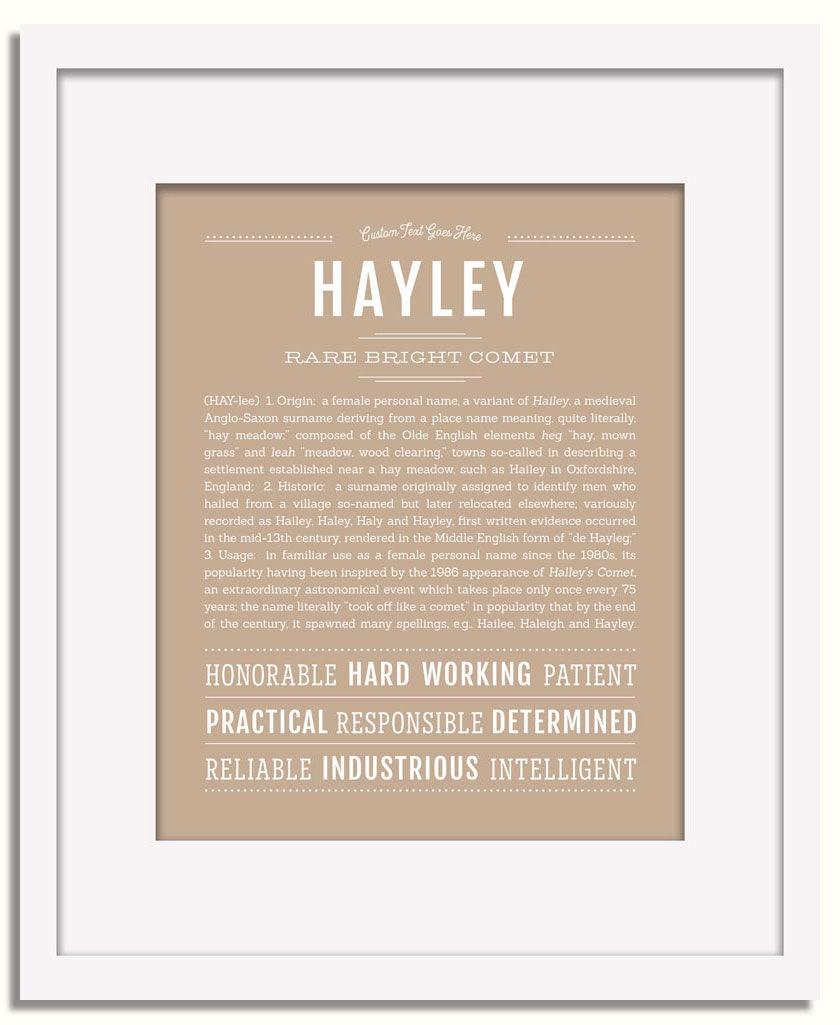 Frame Options | Tan | White Frame, Matted