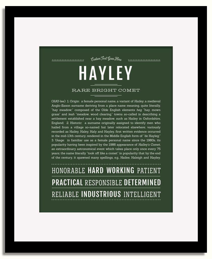 Frame Options | Deep Forest | Black Frame, Matted