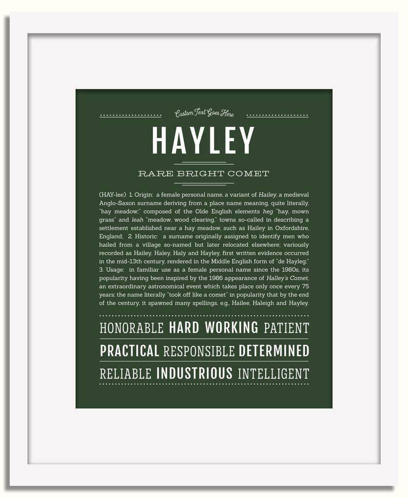 Frame Options | Deep Forest | White Frame, Matted