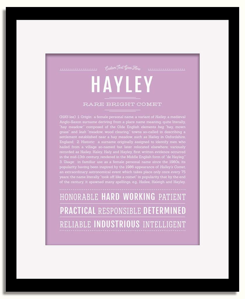 Frame Options | Lilac | Black Frame, Matted