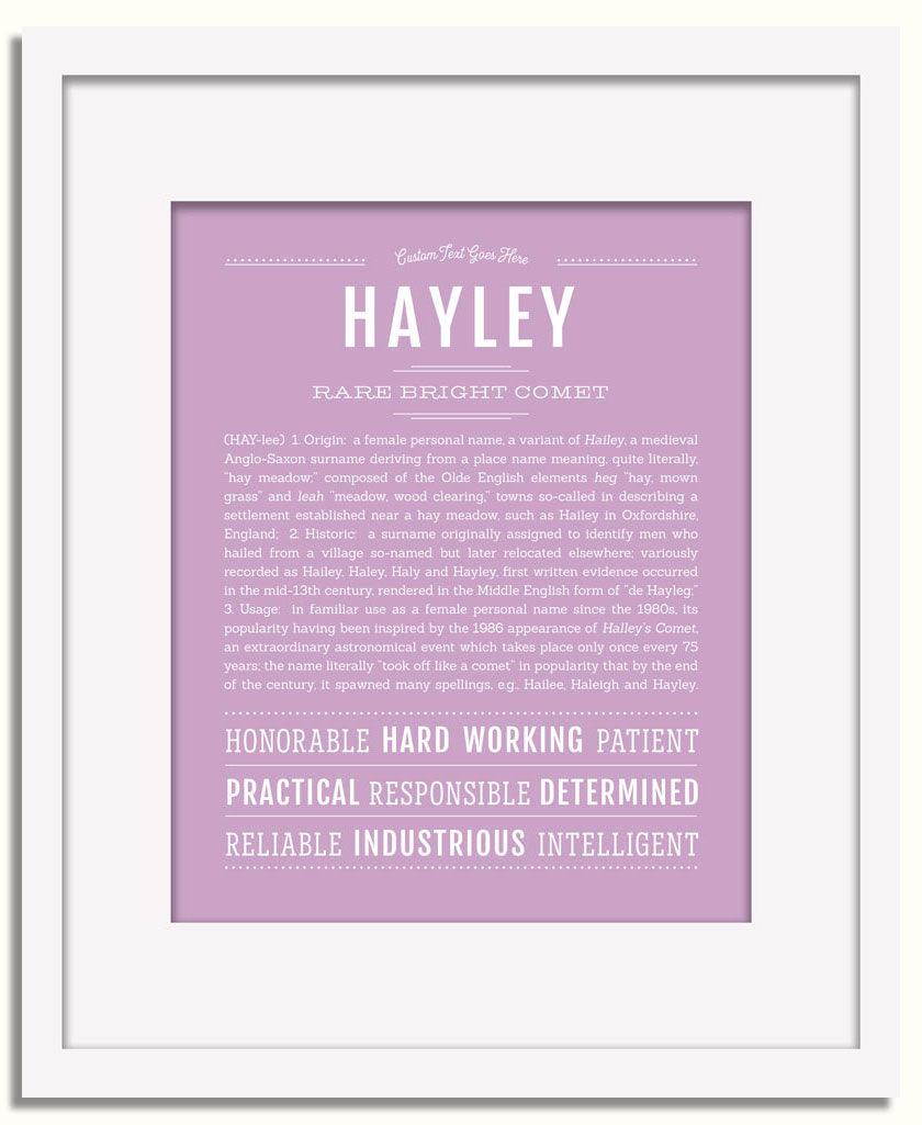 Frame Options | Lilac | White Frame, Matted