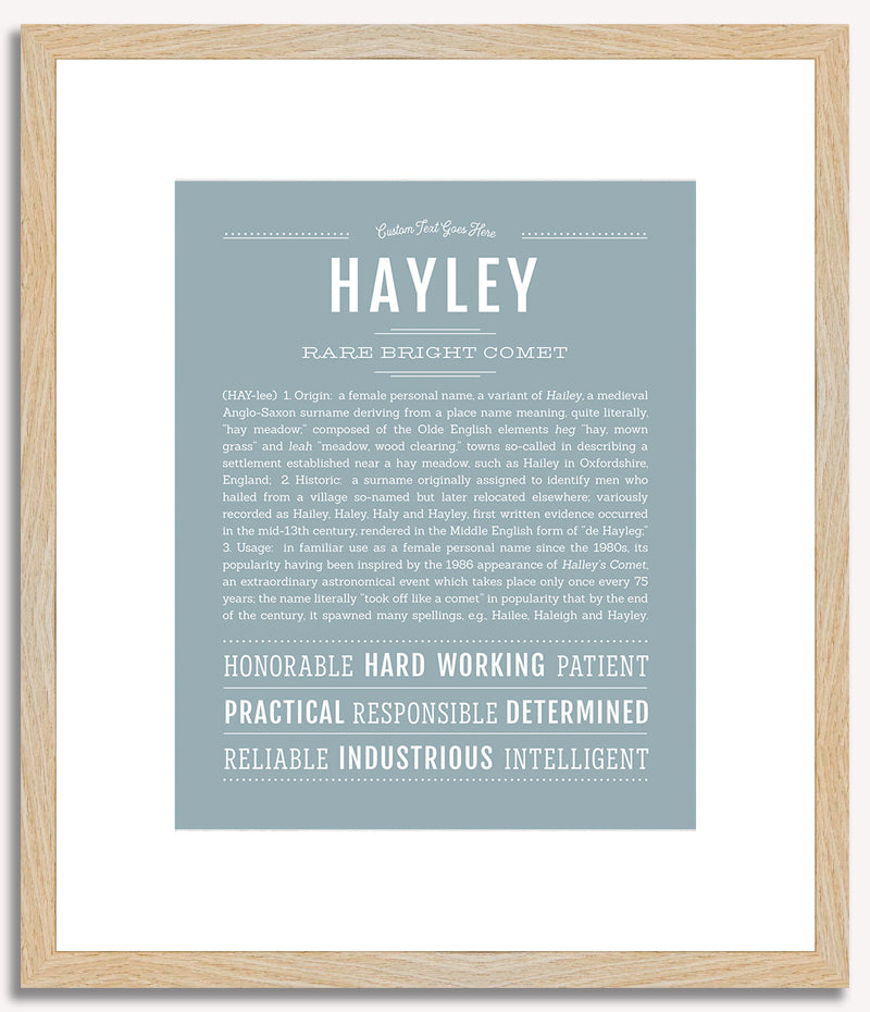 Hayley | Name Art Print