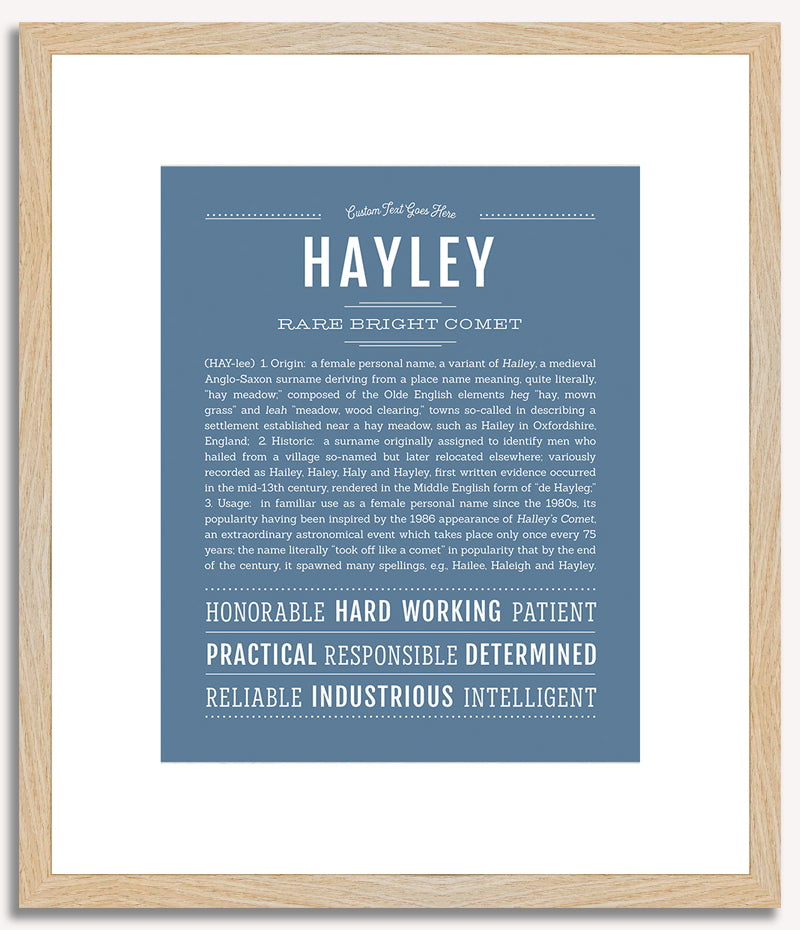 Hayley | Name Art Print