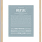 Haylie | Name Art Print